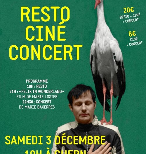 Resto-Ciné-Concert le 3 décembre à Guern