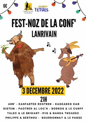 Fest noz de la Conf à Lanrivain le 3 décembre