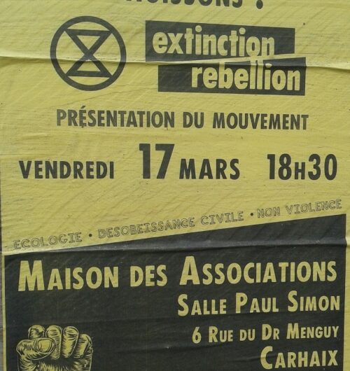 Extinction Rebellion – présentation du mouvement Carhaix le 17 mars
