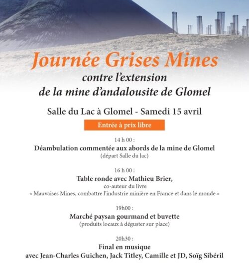 Journée Grises Mines le 15 avril Glomel