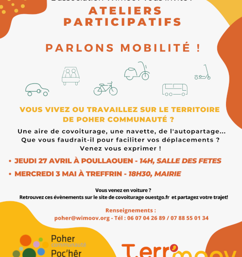 ATELIERS PARTICIPATIFS “PARLONS MOBILITE” le 27 avril à Poullaouën