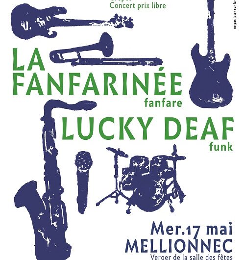 CONCERT Fanfarinée  et les Lucky Deaf à MELLIONNEC le 17 mai
