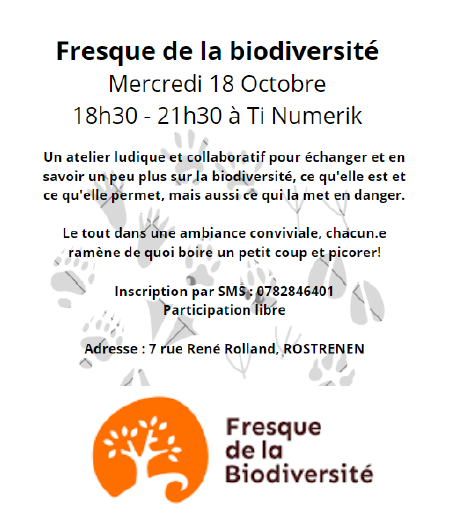 Fresque de la biodiversité – 18 octobre à Rostrenen