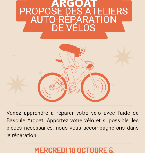 Atelier auto réparation de vélos, le 18 octobre à Bascule-Argoat