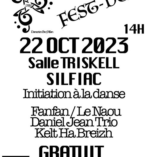 Initiation danse bretonne le 22 octobre, Fest-Deiz, Silfiac