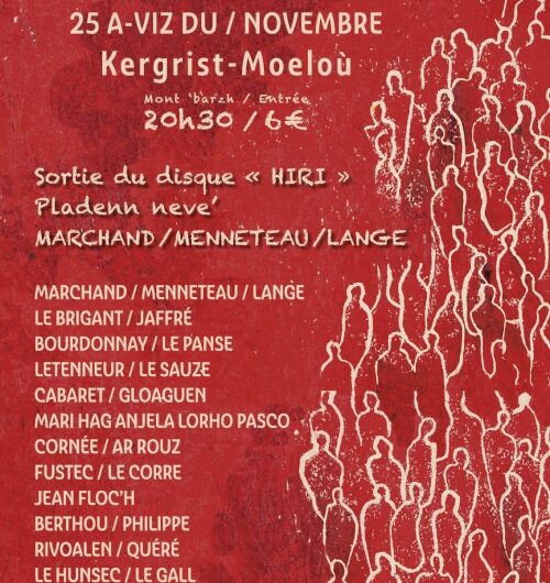 25/11 – Fest-noz de sortie du disque de Marchand – Menneteau – Lange