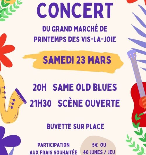 Concert du grand marché libre de printemps – 23 mars à GOURIN