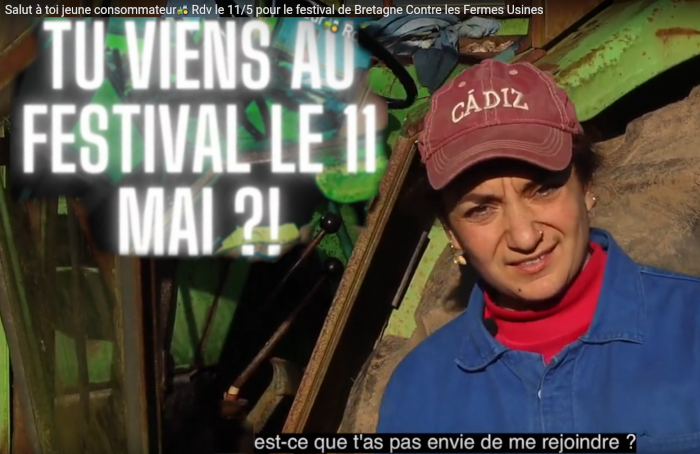 En soutien aux activistes de Bretagne contre les fermes-usines : le 11 mai Sarzeau, le festival !