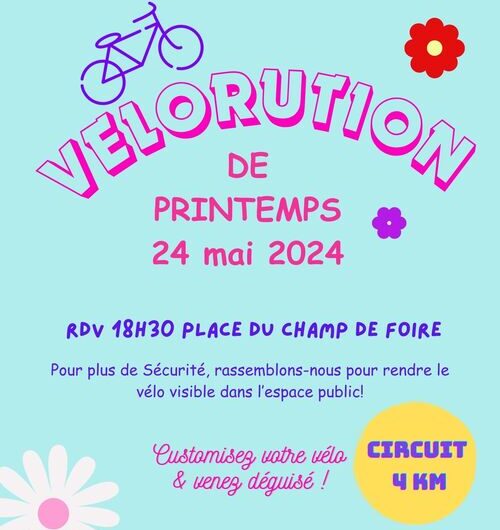 REJOIGNEZ LA VELORUTION LE 24 MAI A CARHAIX !