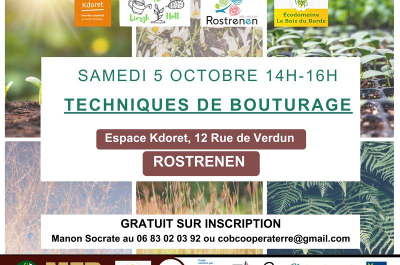 5 octobre à Rostrenen : Atelier Permaculture – Techniques de Bouturage