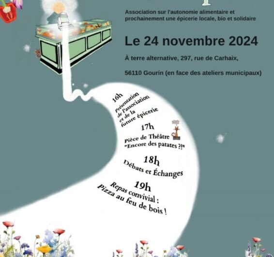 Dimanche 24/11 – Pièce de Théâtre “Encore des patates?” sur la Sécurité Sociale de l’alimentation – GOURIN