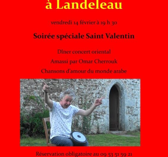 Landeleau le 14 février : diner-concert la saint Valentin au Puzzle Café