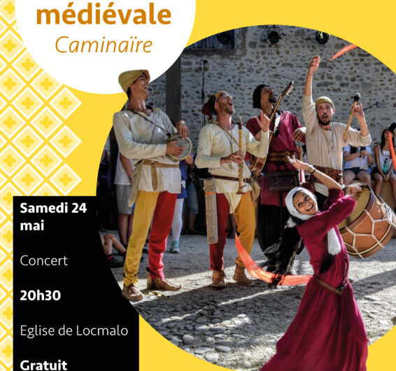 Samedi 24 mai – Concert Caminaïre – Musique médiévale à Locmalo – 20h30