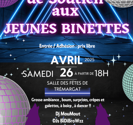 26/04 Soirée de soutien aux Jeunes Binettes (Trémargat)