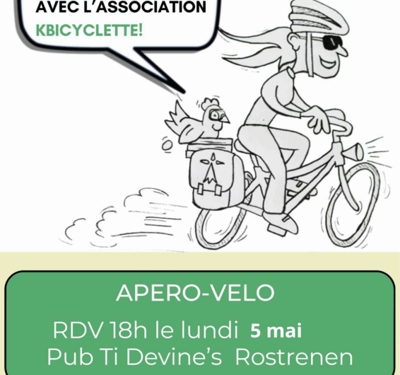 !!! APÉRO VÉLO le lundi 5 mai 2025 à 18h au Ti Devine’s (Rostrenen) !!!