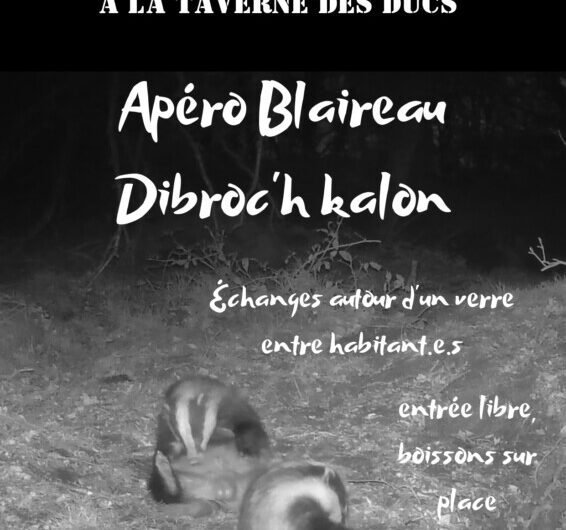15/05 Apéro blaireau – Dibroc’h kalon à la Taverne des Ducs à Gouarec