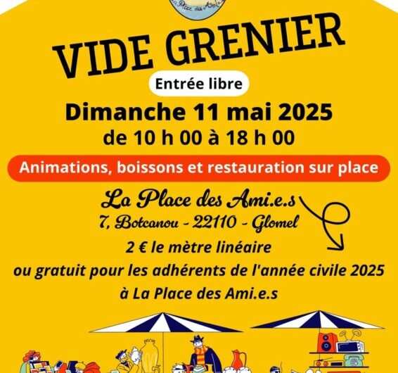 le 11 mai à Glomel : Vide Grenier