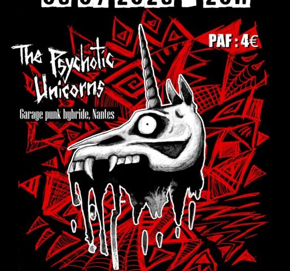 Samedi 5 Juillet concert de Psychotic Unicors au Pont Ar Len Café (Glomel)