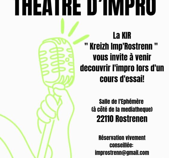 le 26 juin, Découvrir le théâtre d’improvisation à Rostrenen