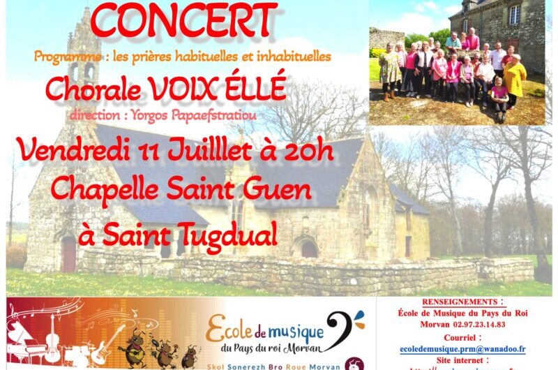 11 juillet : Concert Voix Ellé à Saint Tugdual