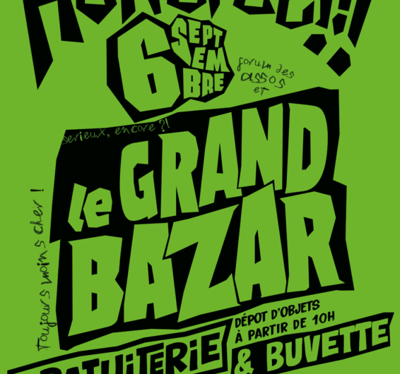 Le 6 septembre : Grand bazar de la rentrée au 6 rue de la gare, Mûr-de-Bretagne
