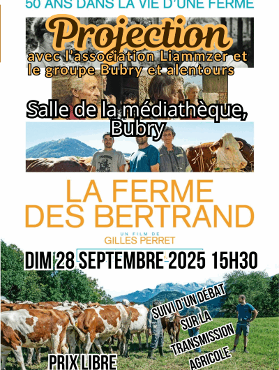 CINE-DEBAT 28/09 La ferme des Bertrand, Bubry