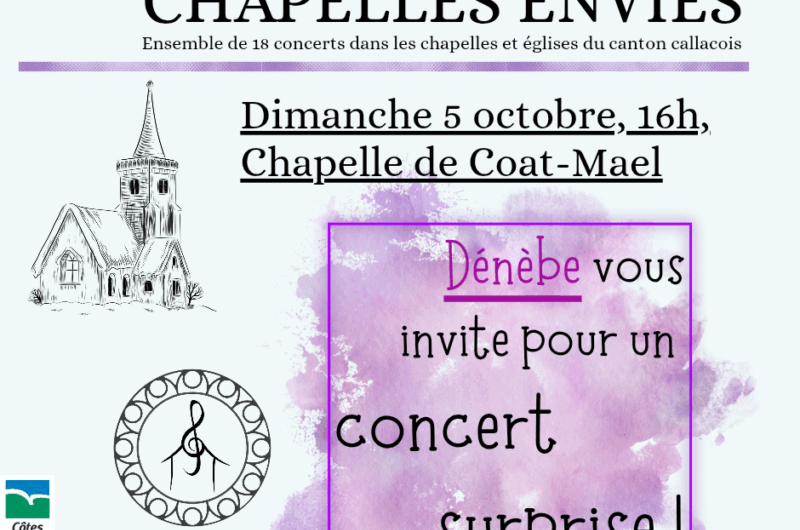 Les Chapelles Envies, le 5 octobre à Maël-Pestivien