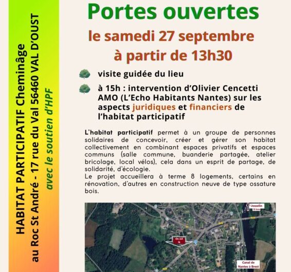 VENEZ NOUS RENCONTRER AU ROC SAINT ANDRÉ le 27 SEPTEMBRE