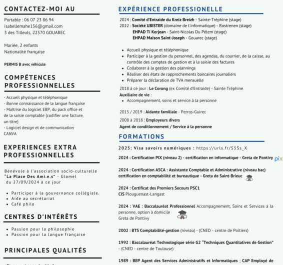 Recherche un contrat d’apprentissage sur un an pour un Titre pro niveau BAC+2
