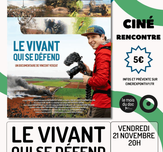 Prejection-debat “Le vivant qui se défend ” cinéma Rex à Pontivy le 21 novembre à 20h.