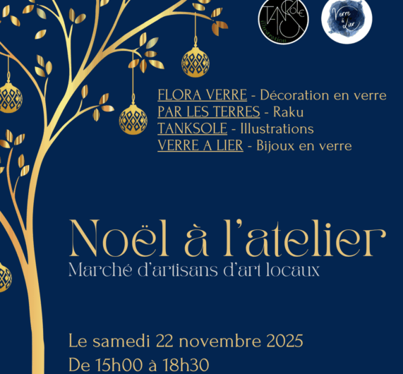 Noël a l’Atelier le 22 Novembre 2025 sous le préau de l’école Julien Maunoir à Guerlédan – St Guen