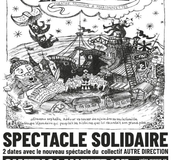 Spectacle solidaire Le Cirque Ensablé : théâtre, musique et marionnettes 24/25 janvier 2026 Mûr de Bretagne