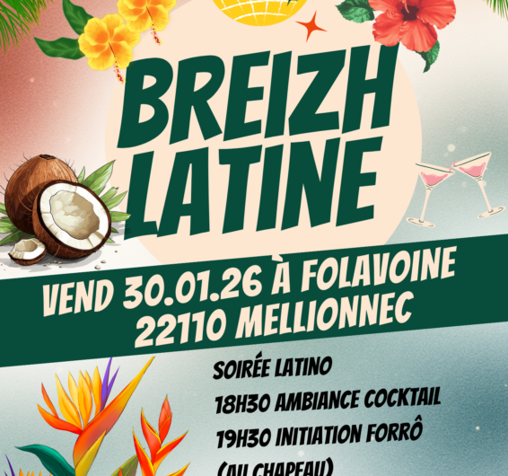 Soirée Breizh latine à Folavoine 30 Janvier à Mellionnec