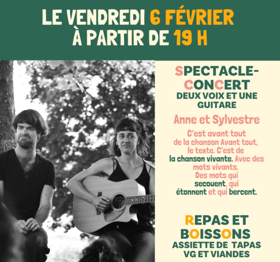 Concert / Spectacle Anne et Sylvestre, le 6 février au GRAND Manger Le Faouet