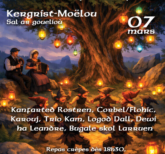 Fest-Noz APE Larruen le samedi 7 mars à Kergrist-Moëlou dès 18h30
