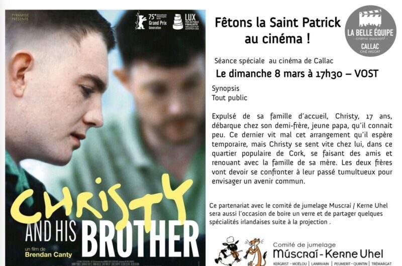Chris and his brother, film irlandais au cinéma de Callac le 8 mars