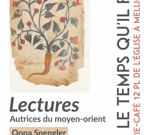 17 mars – Lectures “Autrices du Moyen Orient” par Oona Spengler – Mellionnec