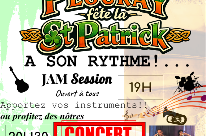 JAM SESSION / CONCERT LE 18 AVRIL A PLOURAY