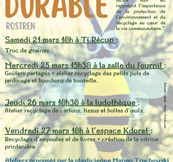 Le Printemps Durable – du 21 au 27 mars – Rostren
