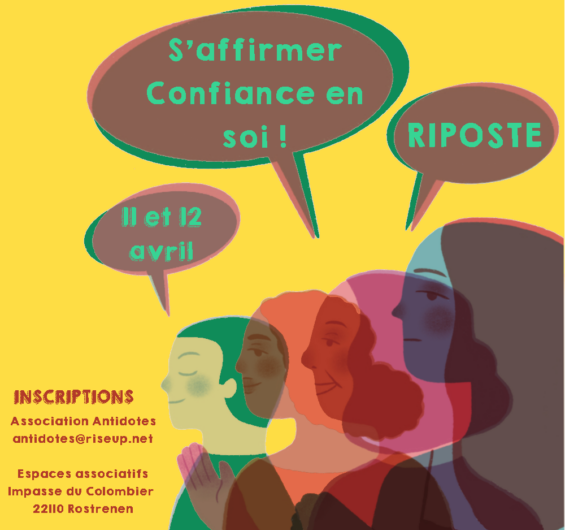 Stage d’autodéfense féministe sur Rostrenen, les 11 et 12 avril