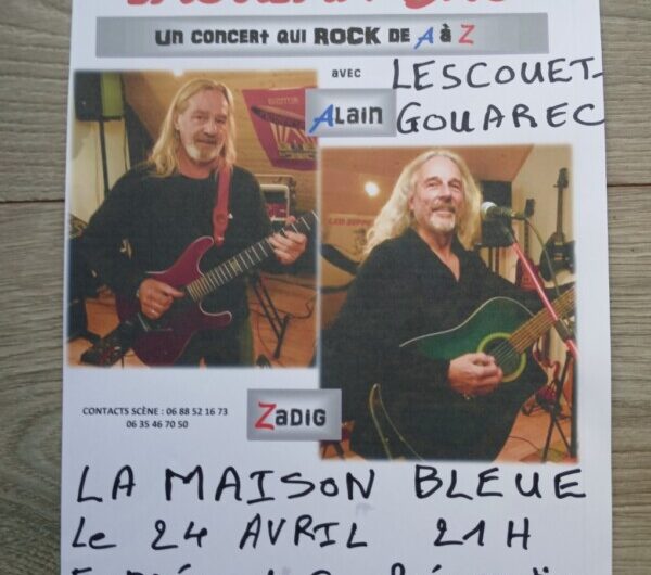 Vendredi 24 Avril Concert de Laoulan Bro à La Maison Bleue