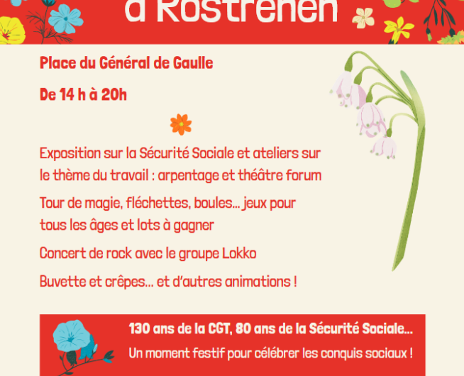 1er Mai à Rostrenen : un moment festif pour célébrer nos conquis sociaux !