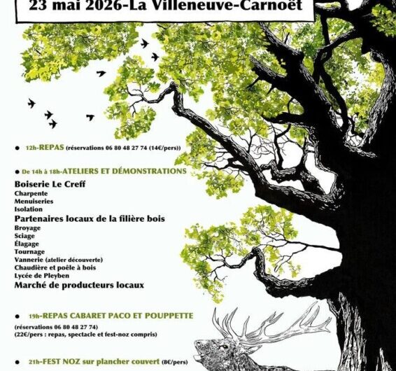 Fête du bois/ Fest-noz à Carnoët le 23 mai