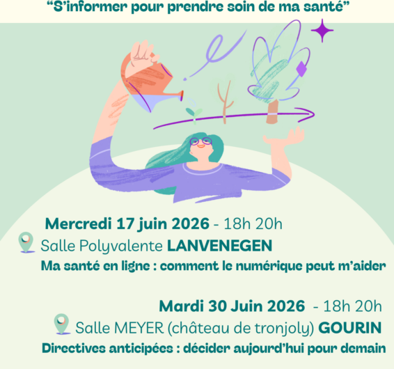 Ateliers en santé ROI MORVAN COMMUNAUTÉ le 30 juin à Gourin