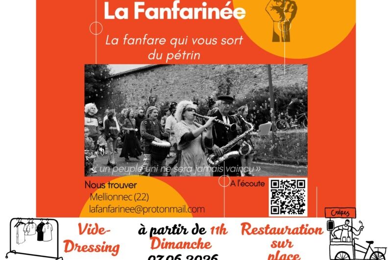 Fanfares et Vide-Dressing Dimanche 7 juin | 11h00 à Mellionnec
