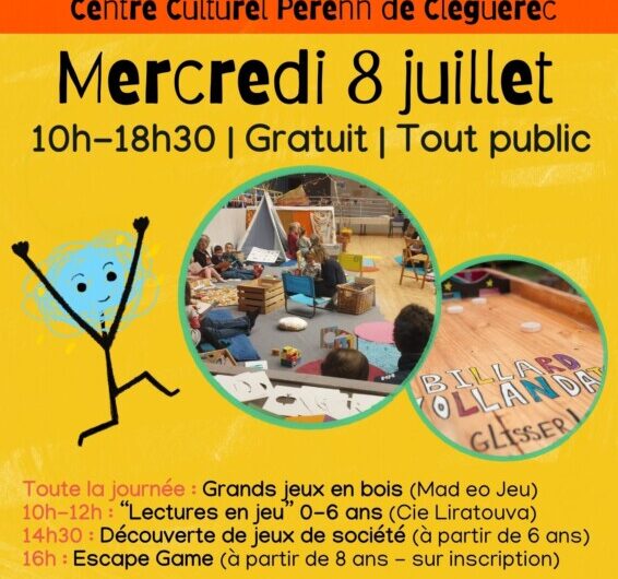 Fête du jeu | Mercredi 8 juillet | Cléguérec
