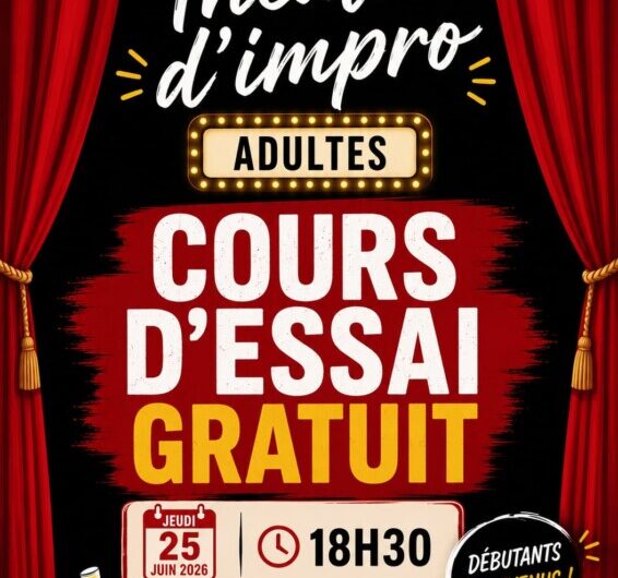 Le 25 juin à Rostrenen : cours d’essai en improvisation théâtrale