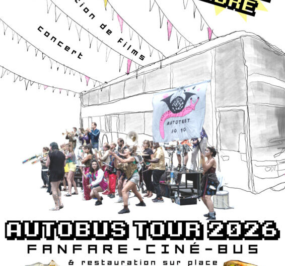 Fanfare-Ciné-Bus AUTOTEST à la brasserie de Guerlédan le 26 juillet