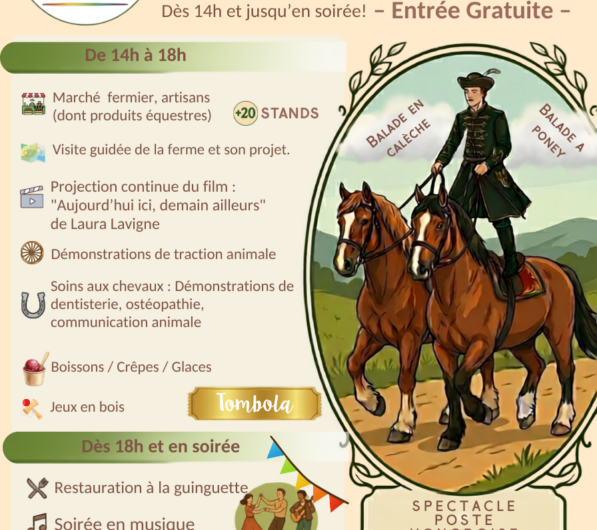 Fête du cheval à la ferme ! Journée portes ouvertes – samedi 8 août – Ploërdut