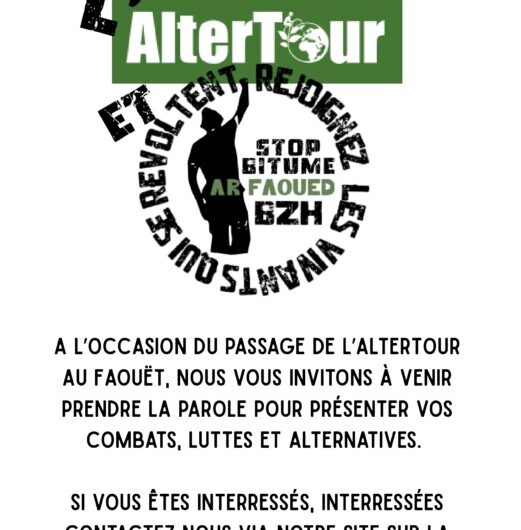 Village des luttes et alternatives le 13 aout au Faouët